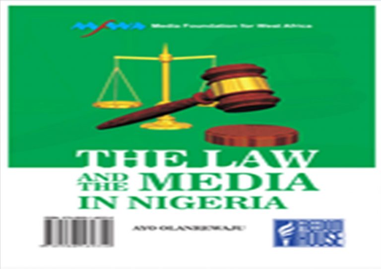The Law and The Media in Nigeria