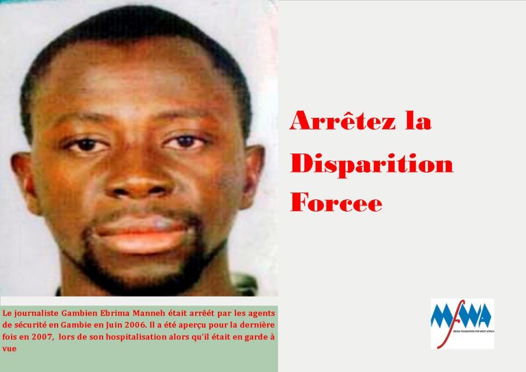 Journée Internationale des Disparus Forcés: MFWA Rend Hommage au Journaliste Gambien  Disparu