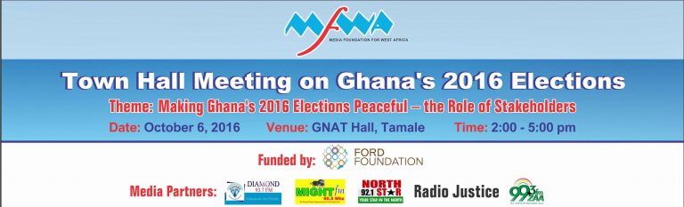 Promouvoir des élections Pacifiques au Ghana: MFWA organise une Assemblée Publique des Acteurs à Tamale