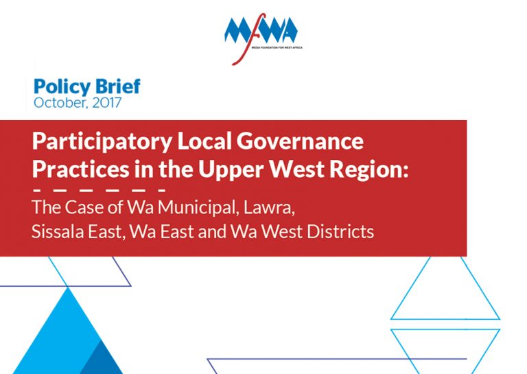 Policy Brief: Enhancing Public Participation in Local Governance in Ghana