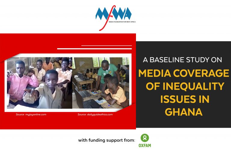Report on Media Coverage of Inequality Issues in Ghana
