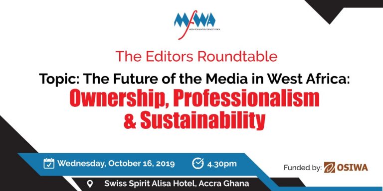 MFWA holds Editors Roundtable on Media Sustainability in West Africa