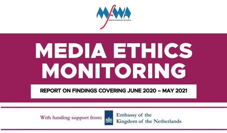 Monitoring of media ethics in Ghana: findings from June 2020 – May 2021