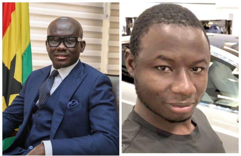 Godfred Odame, procureur général du Ghana, et Ahmed Suale, journaliste