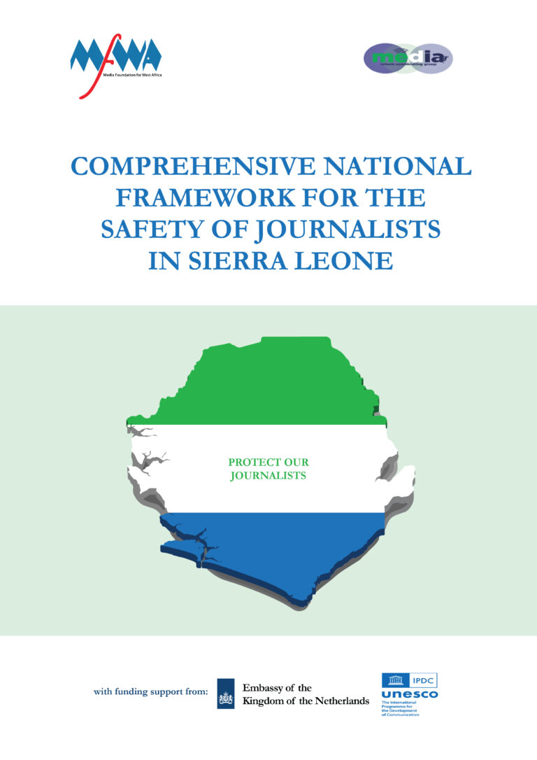 Comprehensive National Framework for the Safety of Journalists in Sierra Leone