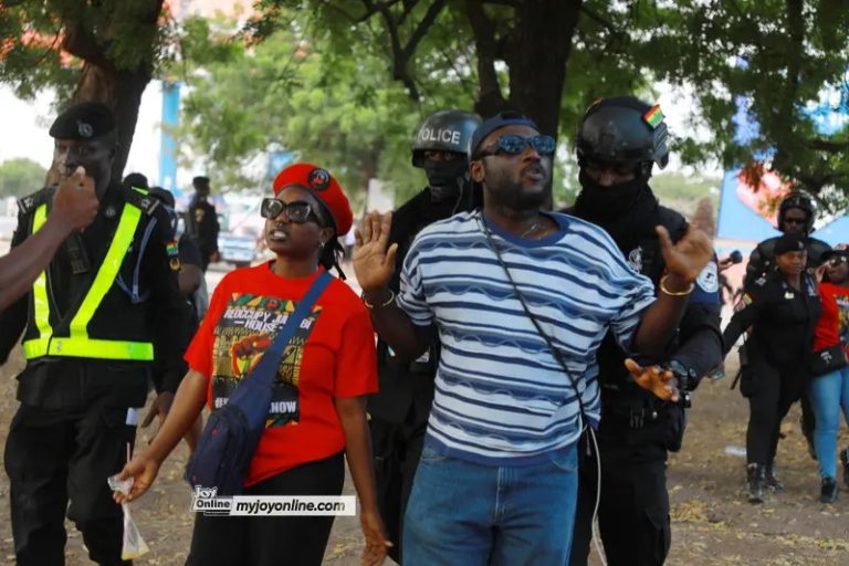 #StopGalamseyNow: 53 anti-illegal mining protesters arrested